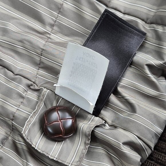 The North Face Coat Womens Medium Brown Toggle Wool Blend Hooded Jacket Pockets - Picture 9 of 16